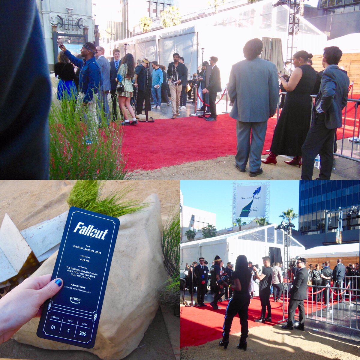 Went to @primevideo @falloutonprime world premiere @ChineseTheatres It’s a pretty cool series @lisajoynolan #costumes