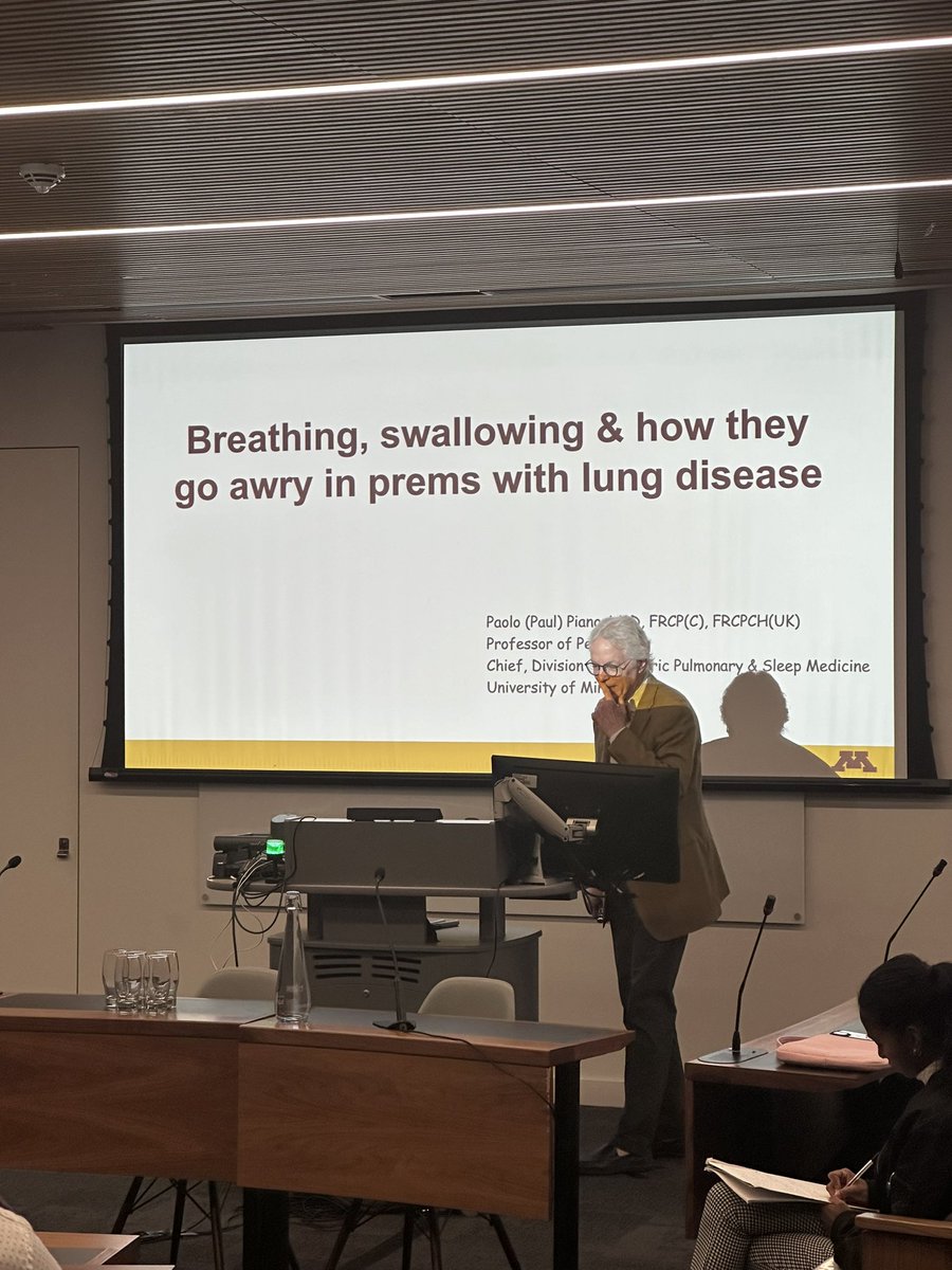What happens during the suck-swallow-breath cycle in preterm versus term infants?

Prof Paolo Pianosi emphasises how infants, especially those with lung disease, may actually be apneic for up to 30 seconds during feeding! 🍼

#paedresp2024