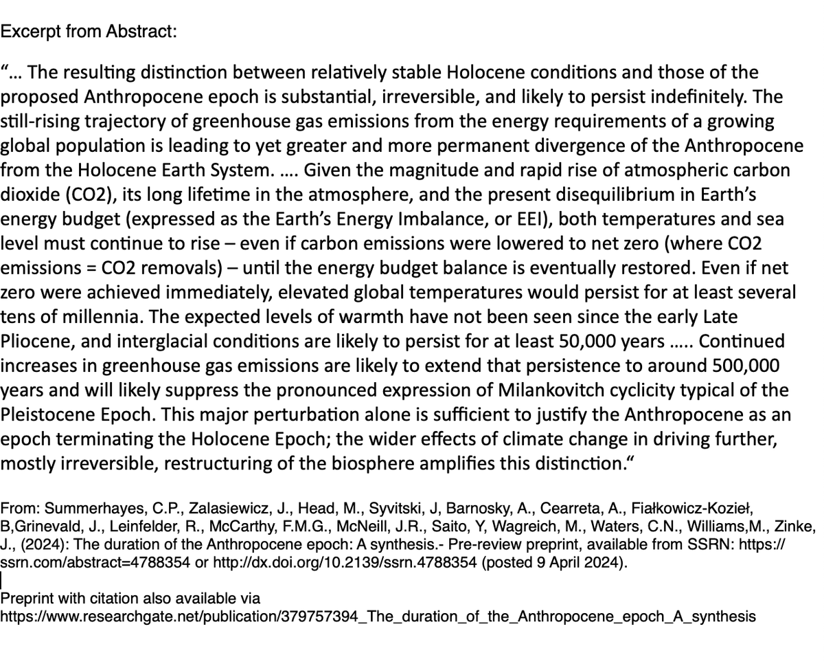 rleinf's tweet photo. The preprint of our new paper "#Duration of the #Anthropocene epoch: a synthesis" is now available. Parts of the abstract see below. #AnthropoceneWorking Group #AWG
Available via doi: 10.2139/ssm.4788354 or via https://t.co/rGCmew3GB3 https://t.co/rdLwcEBAIr
