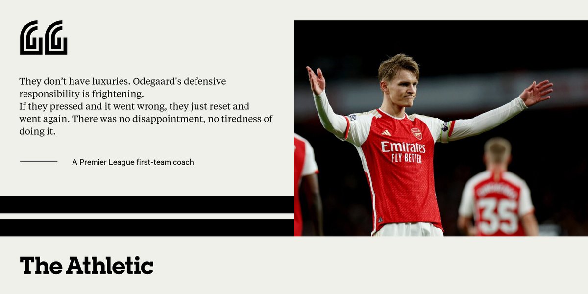 JordanC1107's tweet image. Arsenal are hoping to make it 11 unbeaten in the Premier League.

With the most goals scored &amp;amp; fewest conceded, how do you plan to play against them? What makes them so difficult to stop and so difficult to attack?

Some responses from inside the game🔽

theathletic.com/5395284/2024/0…