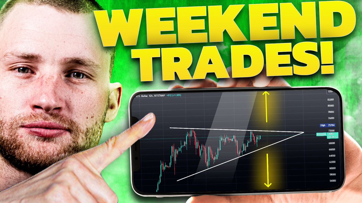 Okay guys so market very boring We do need to make sure we don’t get caught off guard this weekend , as usually what happens after boring phases is a massive move Right now we remain bullish and preparing for a pump Let’s look at a dump scenario to youtube.com/live/08TuL7ICI…