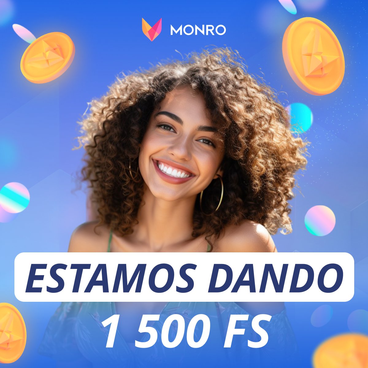 monrocasino_br's tweet image. Esta pronto para PROMOÇÃO? 🔥

Estamos realizando um #giveaway — entregaremos 1.500 FS nas mãos dos 60 vencedores. Publicaremos 2 #códigospromocionais simultaneamente no Instagram e no Telegram — apenas um deles poderá ser ativado. Incrível, não é?