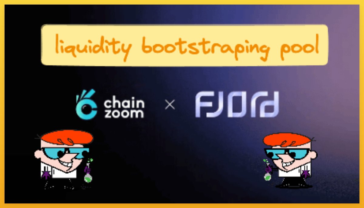 .@Chainzoomxyz liquidity bootstraping pool started on @FjordFoundry revolutionized the crypto trading experience by bringing every DEX activity to 𝕏. users can easily scroll-check-trade directly on their X/ Twitter feed to ape any tokens within seconds. deep dive 🧵👇