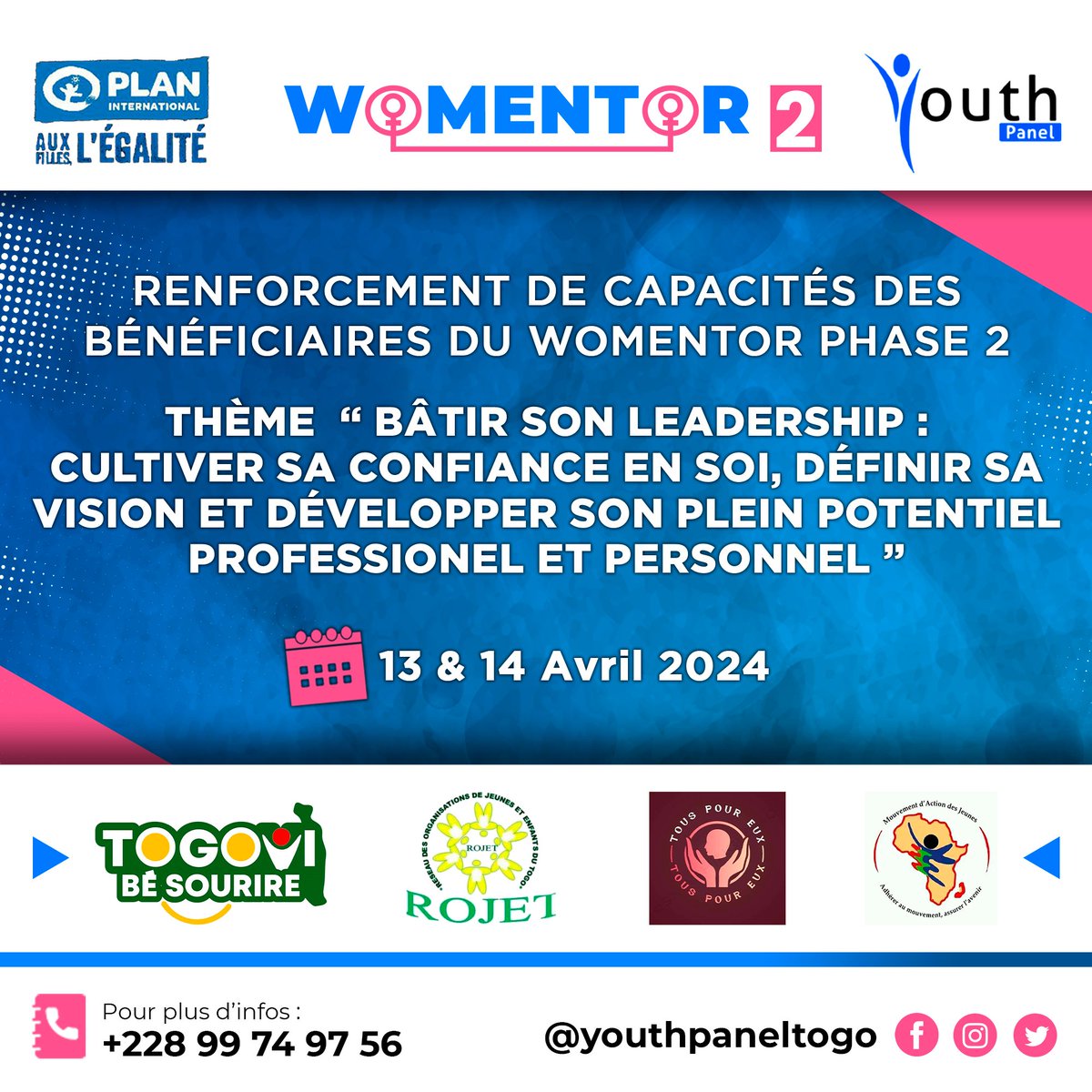 𝟮𝟱 𝗳𝗶𝗹𝗹𝗲𝘀 𝗲𝘁 𝗷𝗲𝘂𝗻𝗲𝘀 𝗳𝗲𝗺𝗺𝗲𝘀 𝗼𝗻𝘁 𝗲́𝘁𝗲́ 𝘀𝗲́𝗹𝗲𝗰𝘁𝗶𝗼𝗻𝗻𝗲́𝗲𝘀 𝗽𝗼𝘂𝗿 𝗹𝗮 𝗽𝗿𝗼𝗰𝗵𝗮𝗶𝗻𝗲 𝗲́𝘁𝗮𝗽𝗲 𝗱𝘂 𝗽𝗿𝗼𝗷𝗲𝘁 𝗪𝗼𝗺𝗲𝗻𝘁𝗼𝗿, 𝗴𝗿𝗮̂𝗰𝗲 𝗮̀ 𝘂𝗻 𝗽𝗿𝗼𝗰𝗲𝘀𝘀𝘂𝘀 𝘁𝗿𝗮𝗻𝘀𝗽𝗮𝗿𝗲𝗻𝘁 𝗲𝘁 𝗶𝗻𝗰𝗹𝘂𝘀𝗶𝗳. 
 #Womentor #YCF