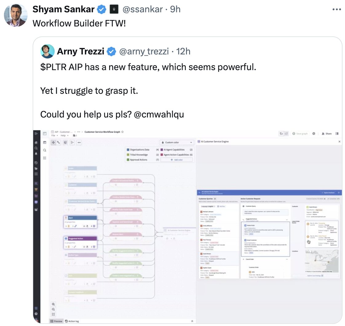 arny_trezzi's tweet photo. $PLTR CTO used my post to disclose a new product 🤯 https://t.co/ez8e8F4u29