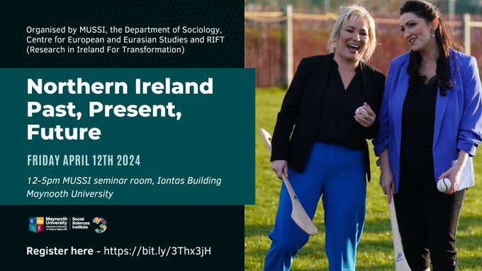 Join us today from 12pm for this event on #NorthernIreland Past, Present and Future, discussing #socialclass, demography, commemoration, #racism, ‘legacy’ issues and the prospect of #constitutionalchange. More information: bit.ly/3Thx3jH