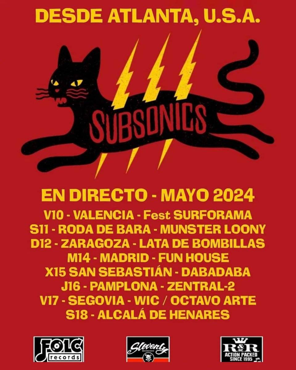 SUBSONICS set to rock Spain this May! slovenly.com/artist/subsoni… #subsonics #clayreed #bandsontour2024