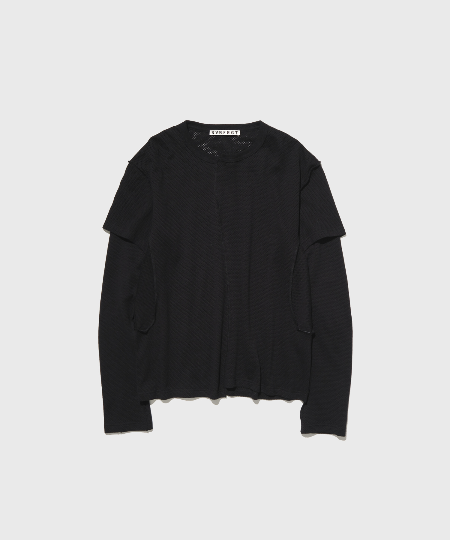 ネストローブ⭐︎黒 長袖 Tシャツ UpcycleLino】ロングスリーブTee｜nest Robe / CONFECT ONLINE SHOP