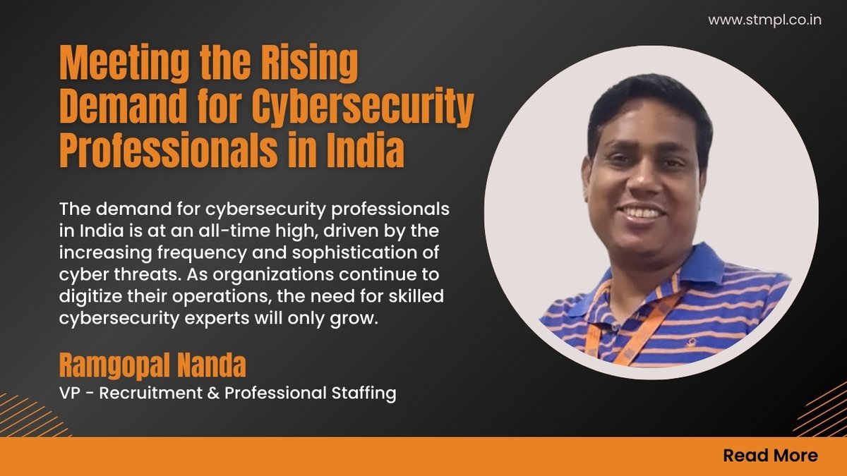 Amidst the growing demand for #Cybersecurity professionals in India,  Ram Gopal, VP - IT at #SpectrumTalentManagement, shed light on the challenges, opportunities bit.ly/3vZScqW

#ITStaffing #ITSecurityExpert #CyberDefense  #ITRecruitment #TechRecruitment #SpectrumTalent