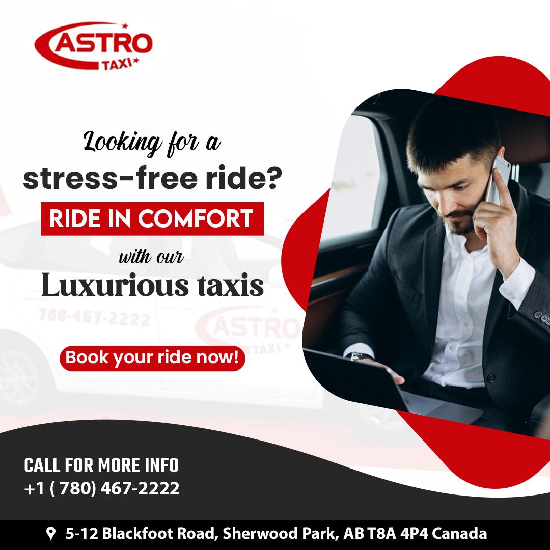 Experience stress-free travel in ultimate comfort with Astro Taxi! Ride in luxury with our fleet of luxurious taxis.

🌐sherwoodpark.cab

#AstroTaxi #AirportTransportation #HassleFreeTravel #AstroTaxiSherwoodPark #taxiservice #alberta #sherwood #sherwoodpark #canada