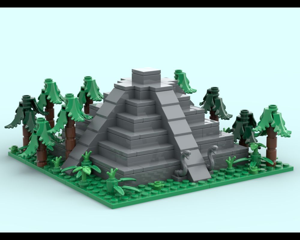 Maya Pyramid in the Jungle by zsobig #LEGO reb.li/m/179732