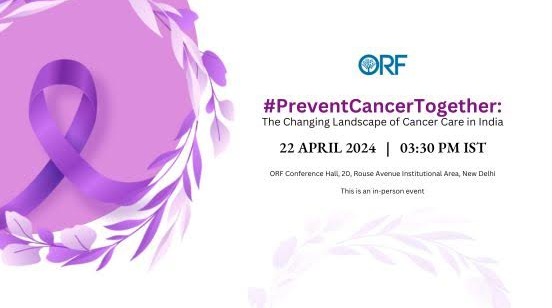 oommen's tweet photo. #PanelDiscussion #PreventCancerTogether
Register now!
22 April 2024 | 03:30 pm | New Delhi
The Changing Landscape of Cancer Care in India
https://t.co/0Ht6MFXnEJ @orfonline https://t.co/kzrcQN4avc