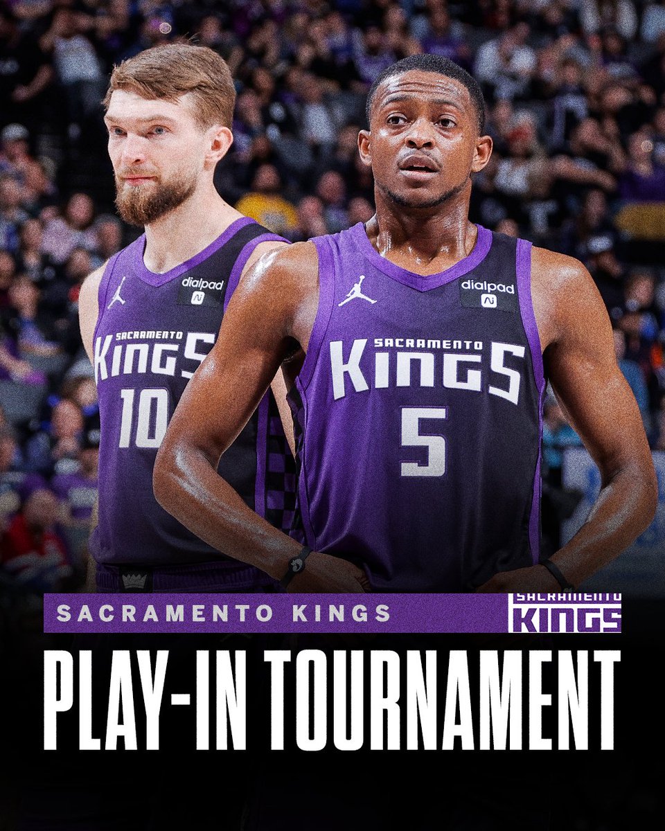 With tonight's loss, the Kings are locked into the play-in tournament 🔒