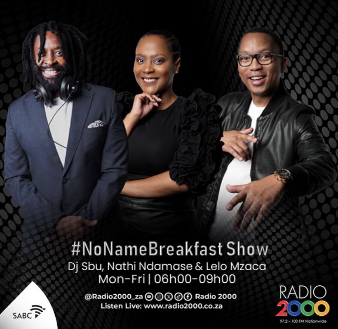 Good morning! Good morning! We have kickstarted Friday’s #NoNameBreakfastShow. 

Join us: 

📻: 97.2-100 F.M 

Online: listen.radio2000.co.za/listenradio200…

@Radio2000_ZA #Radio2000