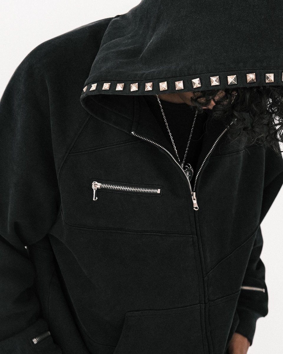 vengeance_stus's tweet photo. “Nightfall” Studded Zip Hoodie

Online now
https://t.co/eCfUArS7NT https://t.co/oE9E0eBLGU