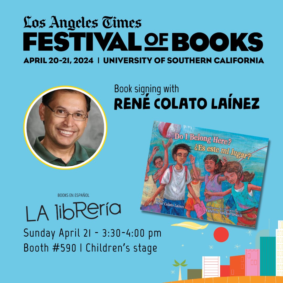 I am excited to sign books at The Los Angeles Festival of Book in USC. If you are near by on Sunday, April 21, come and say hello at 3:30 pm at LA Libreria Booth #590.