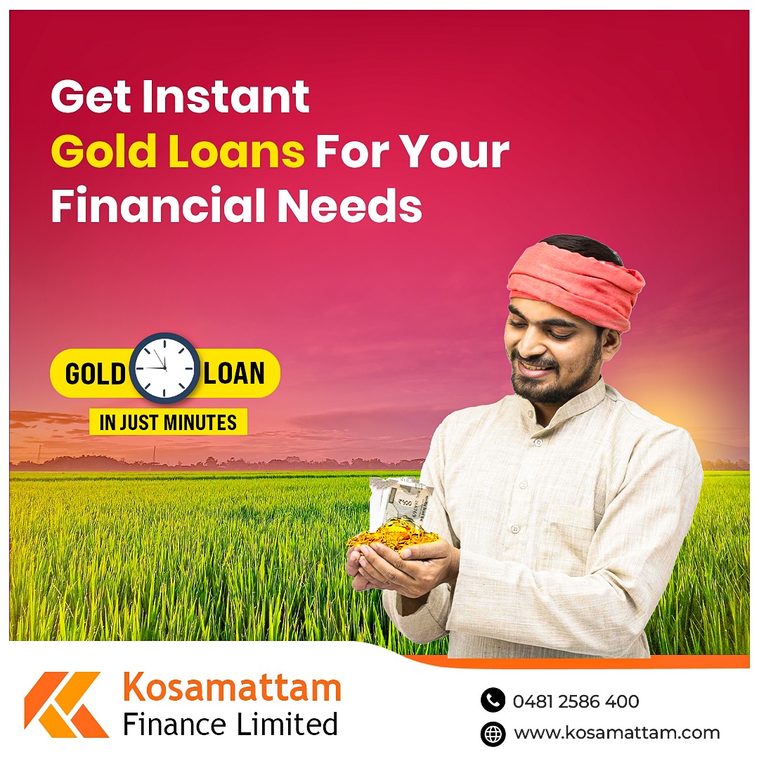 Harvest your dreams with Kosamattam Finance!!! Experience the ease of accessing instant cash with Kosamattam Finance's gold loan services…
#FinancialNeeds #GoldLoan #InstantMoney #KosamattamFinance #QuickLoan #InstantCash