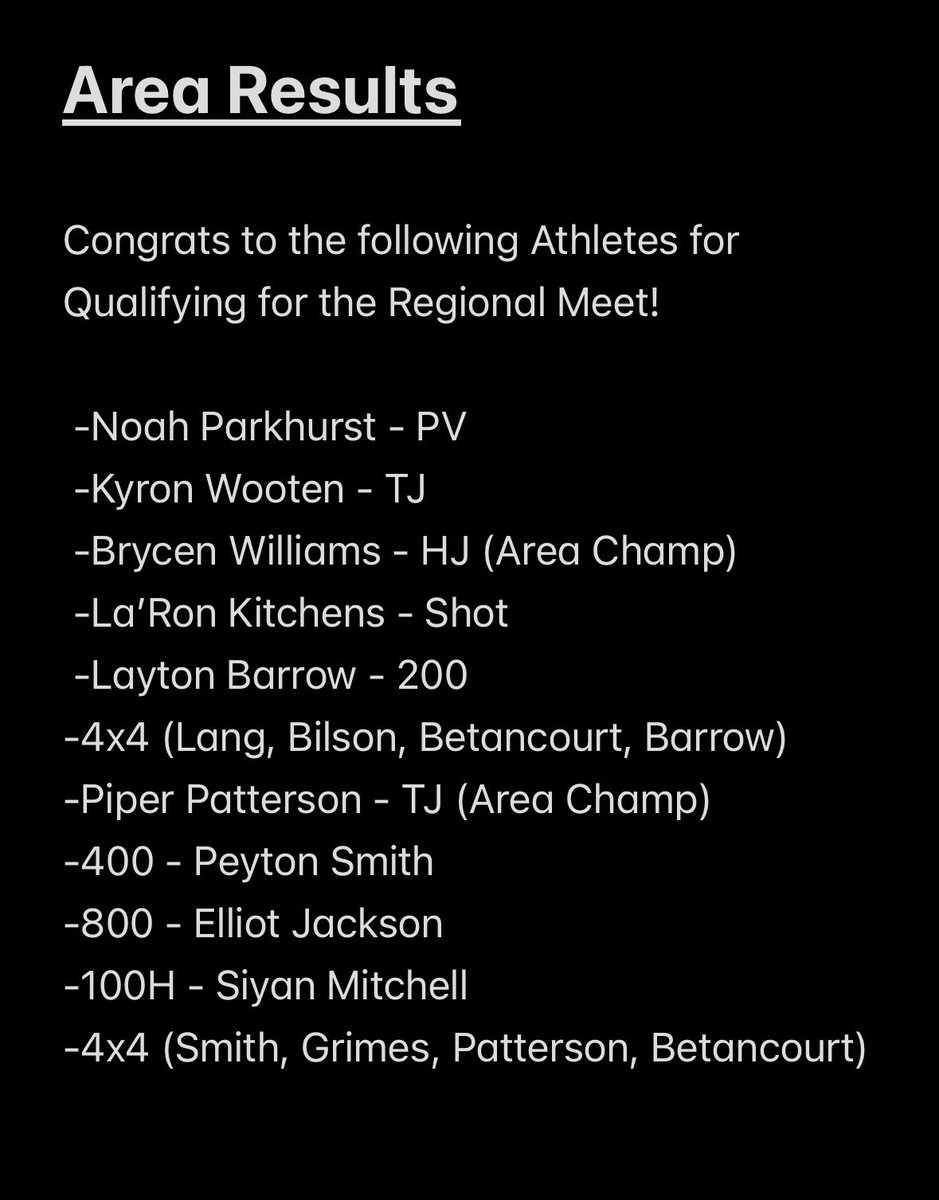 Great showing at Area for the Wolfpack 🐺 <a href="/SteveBergeski/">Coach Bergeski CSCS</a> <a href="/ballcoachdad/">David Sutterfield</a> <a href="/goodnleezy34/">Jeff Lyles</a> <a href="/FBCoachCummings/">Adam Cummings</a> <a href="/CanyonAthDept/">CanyonISDAthletics</a> <a href="/WPlainsFB/">West Plains Wolves Football</a> <a href="/dcastellon23/">David Castellon</a> <a href="/WPlainsXC/">West Plains XC</a> <a href="/LawsonBet1/">Lawson Betancourt</a>