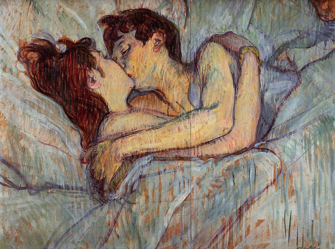 Henri de Toulouse-Lautrec - 'In Bed, The Kiss' (1893)
