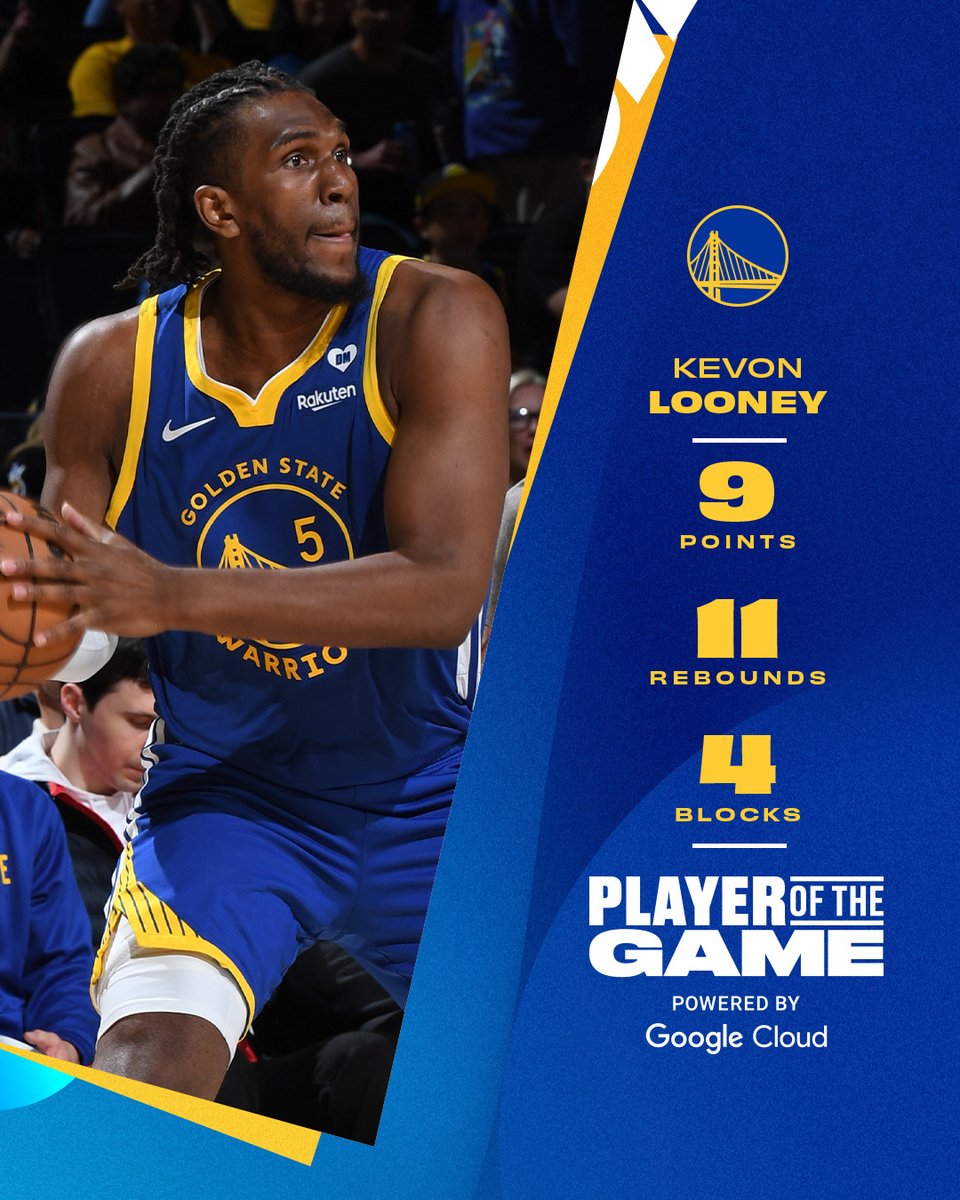 5️⃣ stays ready ⚡️ Player of the Game, powered by @GoogleCloud