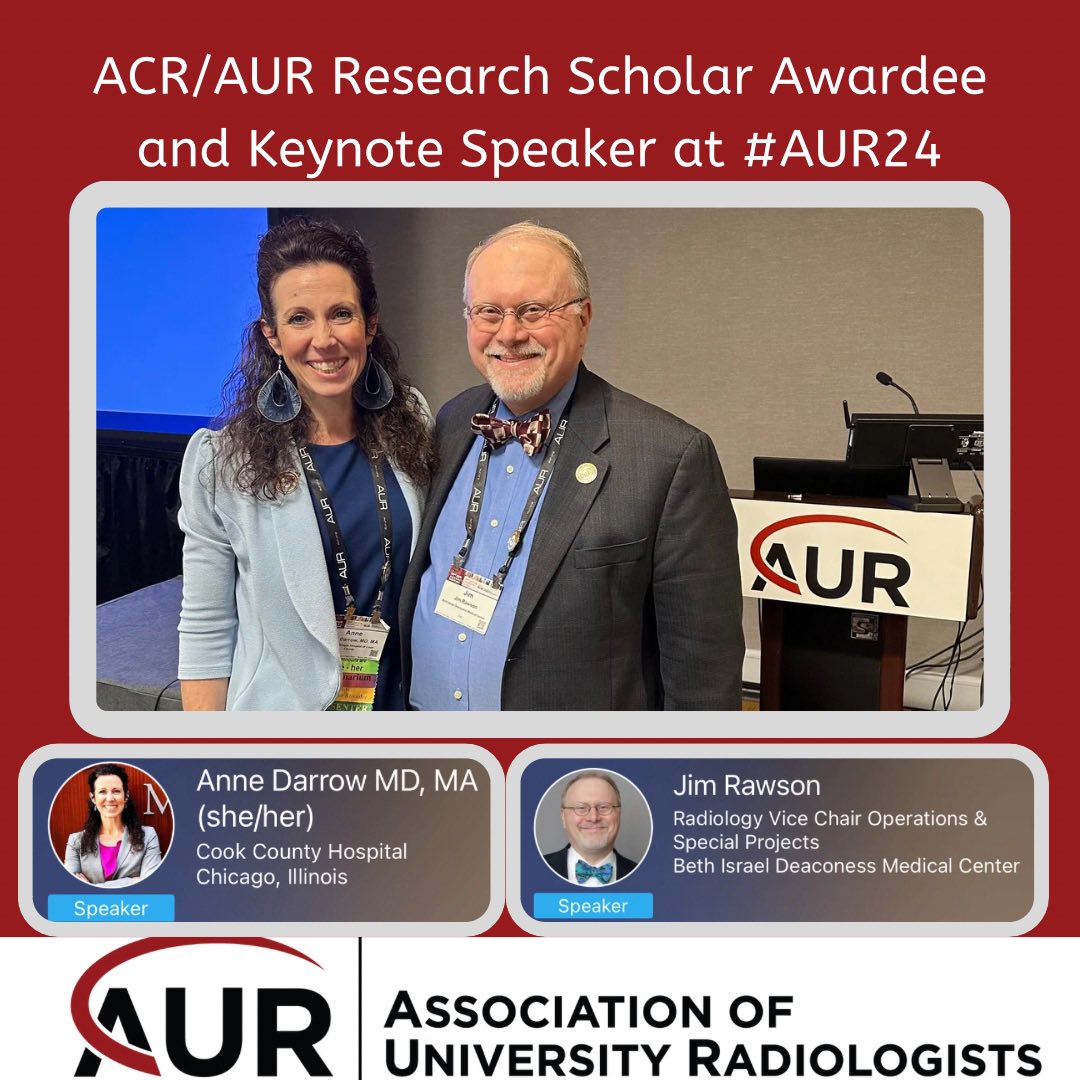 So many wonderful connections at #AUR24 @AURtweet @Jim_Rawson_MD @radcookcounty @UChicagoRADS @BethisraelD @harvardmed @DrRadIDEA