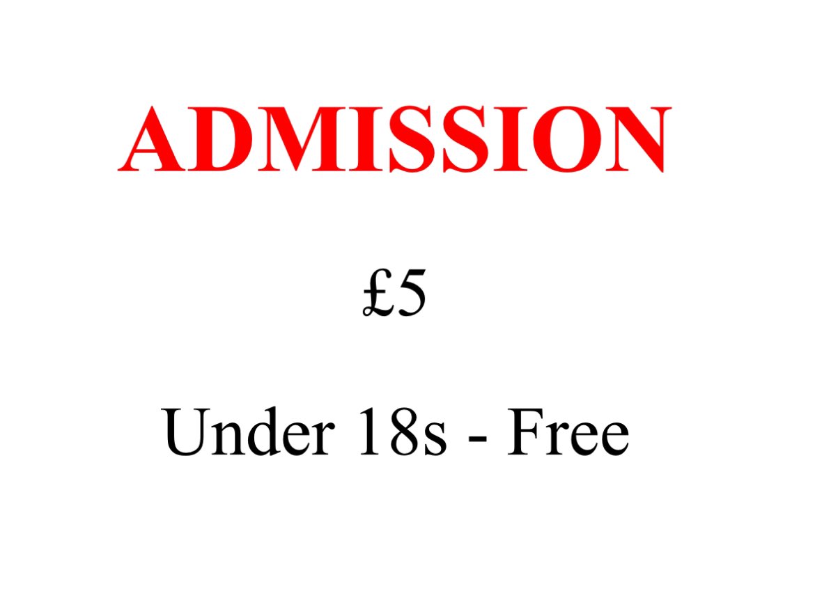 Ahead of our first home game of the season this evening, we remind patrons of the new £5 admission price. #UTM