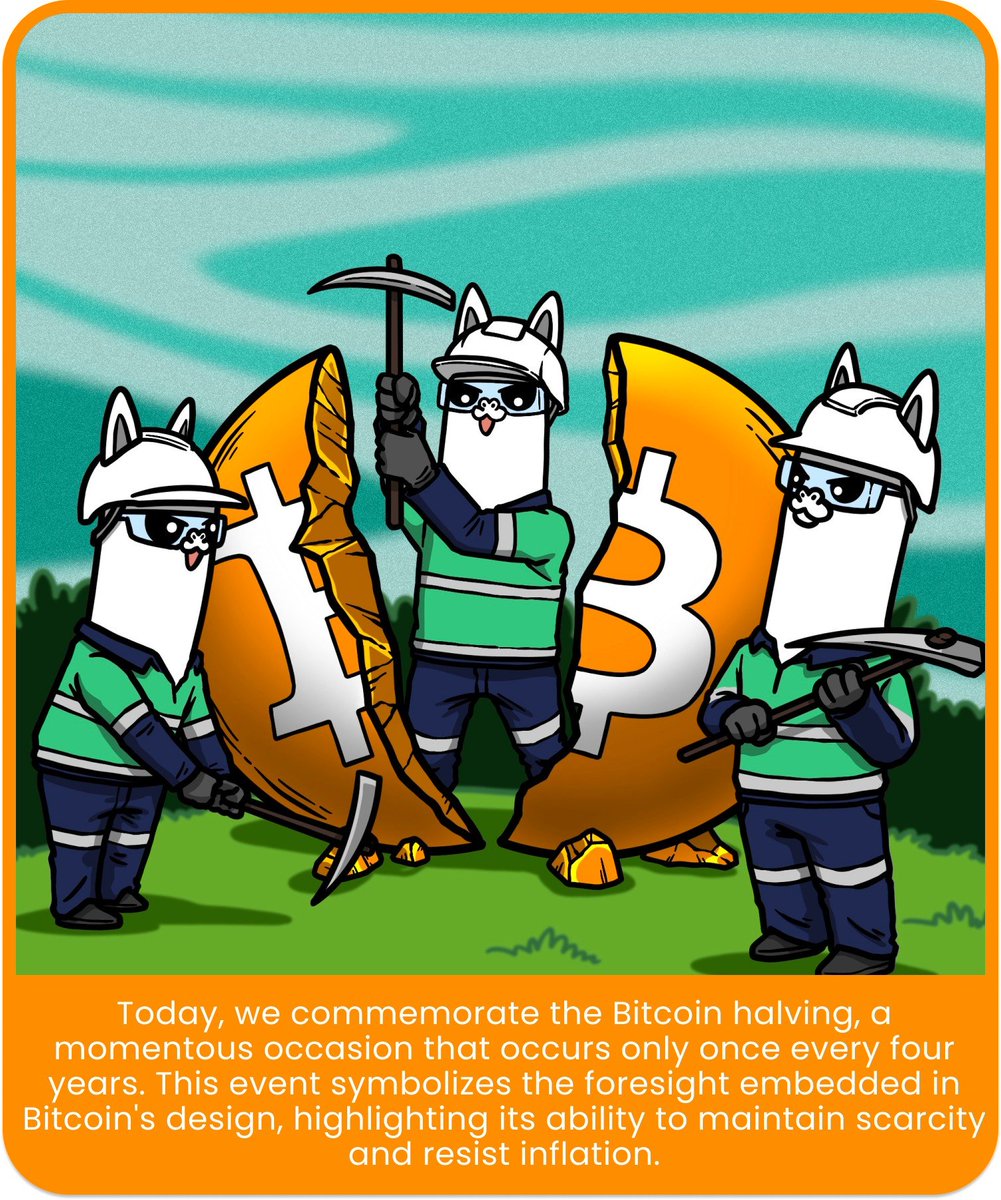 💎💎 Bitcoin Halving Day!! 💎💎 To celebrate this upcoming special occasion, we have created a special NFT for our community. 🎉🎉 ▶️To be eligible, stake any amount of ALPACA in the Governance Vault or deposit any amount of $BTCB in the Money Market by Tuesday, 23 April…