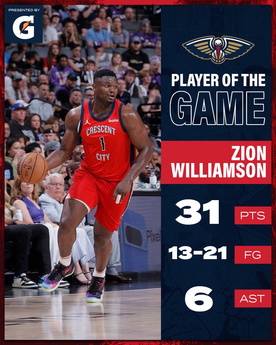 Couldn't give POTG to just one.. #Pelicans | @Gatorade