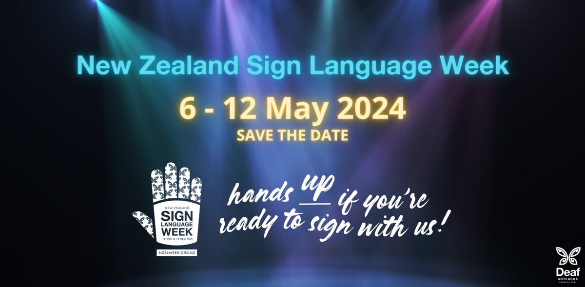 #NZSL week, 6-12 May 2024..
Get amongst it!.. 
#DeafLivesMatter #NZ #SignLanguage