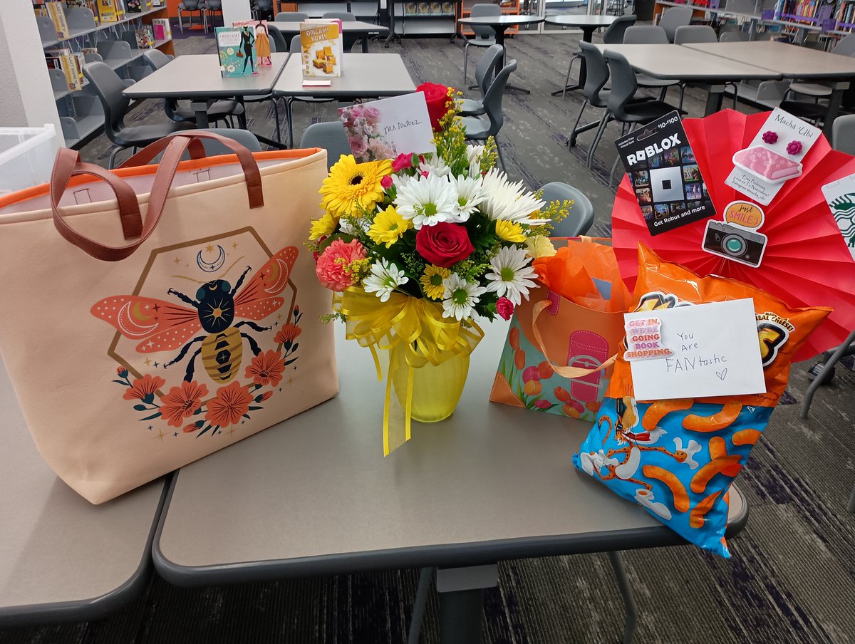 I feel greatly appreciated in my first year as a school librarian. Thank you to those who took the time to make me feel special with gifts and kind notes! I am grateful to be a part of this welcoming and loving culture as a Raven. 💜🐦‍⬛🩶