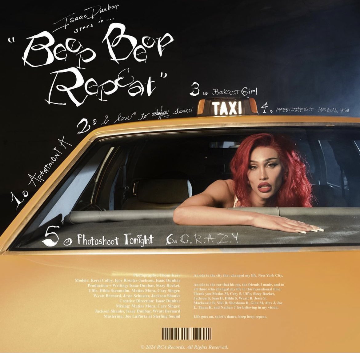 Kerri Colby looks beautiful for Isaac Dunbar’s new EP, 'Beep Beep Repeat', out April 26.