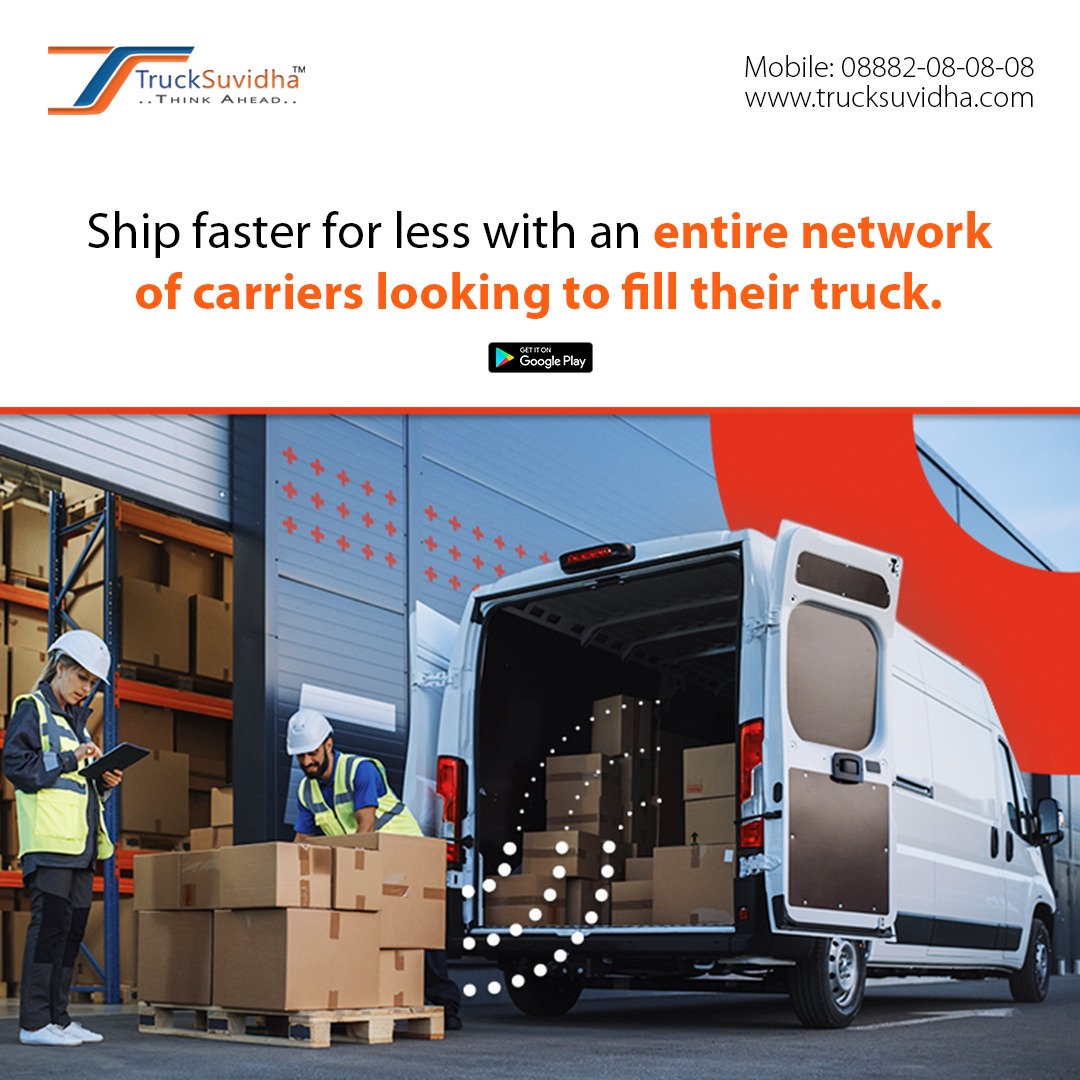 Ship Smarter, Save Big! Truck Suvidha App finds trucks with empty space, so your goods get moving faster and cheaper. Think of it like carpooling for shipping. Save time and money.

Visit our website - trucksuvidha.com now
Contact us - 08882-08-08-08

#ShipSmarter #SaveBig