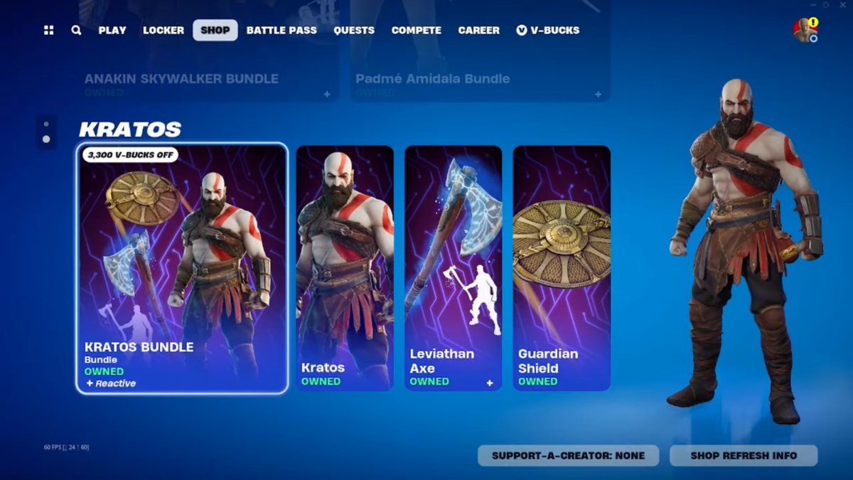 WHAT IF KRATOS SKIN + LEVIATHAN AXE PICKAXE RETURNS TOMORROW FORTNITE ITEM SHOP?  

USE CODE ‘FNLK’ #ad