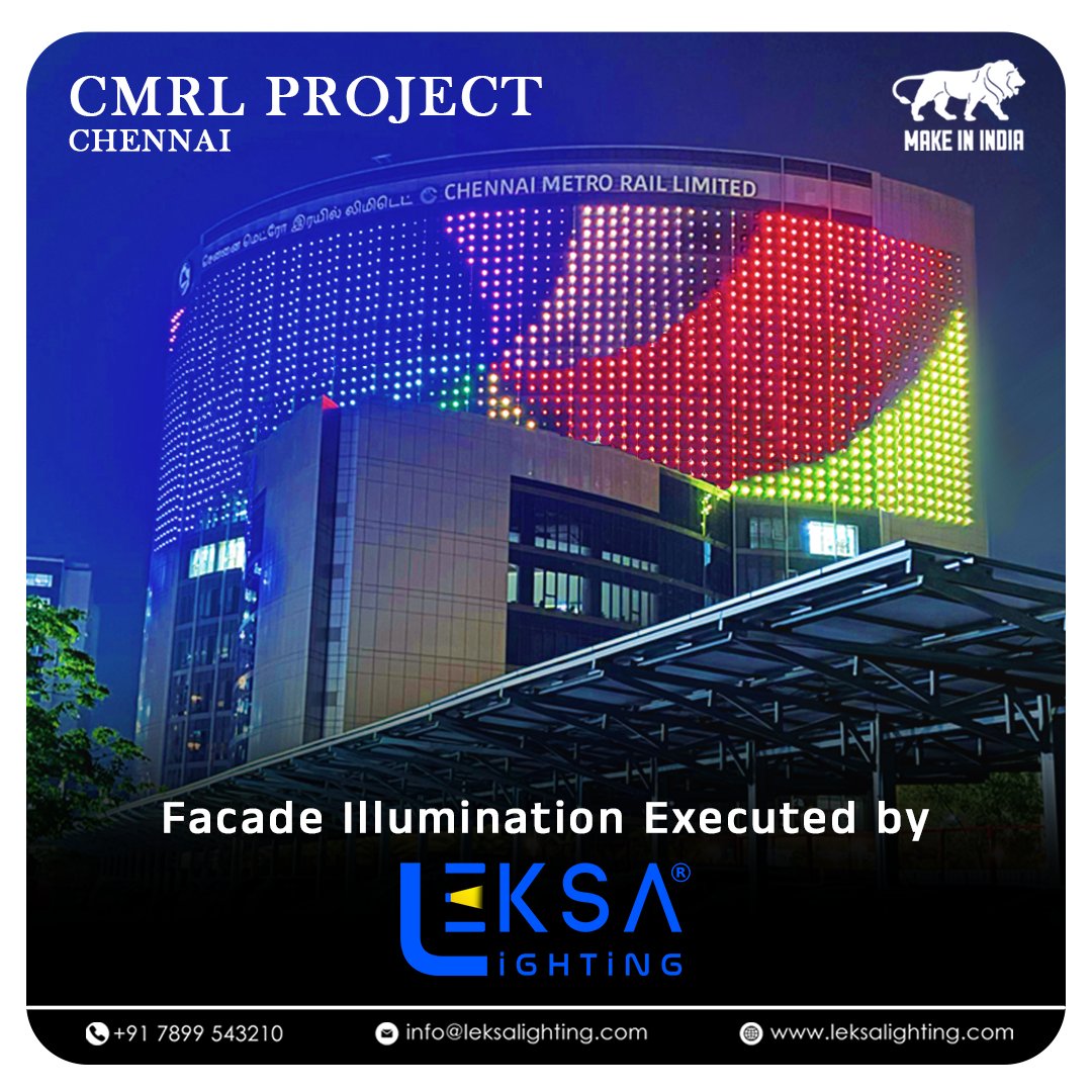 CMRL Facade Illumination Executed by us❤️
One more Feather to our executed project.❤️
.
.
.
.
.
.
.
.
.
#leksalights #leksalighting #CMRL #chennai #chennaimetroraillimited #lighting #facadelighting #ILLUMINATION #makeinindia #Modi #corporate #chennai #leksa