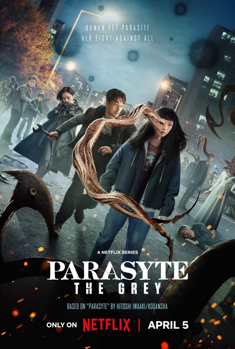 Parasyte: The Grey ( TV Series 2024) Can you describe this TV series using three emojis? #ParasyteTheGrey #scifi #host #bodysnatchers #fyp #watch #Parasyte #liveaction
