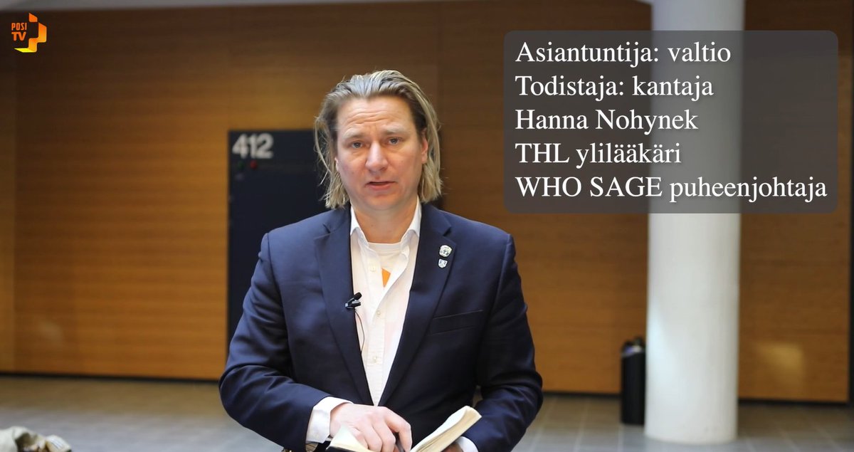 VAUHKALA VASTAAN VALTIO - TOINEN PÄIVÄ 
Todistajina olivat mm. virallinen rokotelobbari Hanna Nohynek, perusoikeusjuristi Matti Muukkonen ja ylilääkäri Asko Järvinen!
positv.fi/videot/vauhkal…
Nohynek on nyt todistanut oikeudessa, että koronarokotteet eivät estäneet tartuntaa ja
