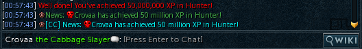 Crovaa_hcim's tweet photo. 50M XP Hunter on hcim skiller ! https://t.co/rWtaWZN3Ql