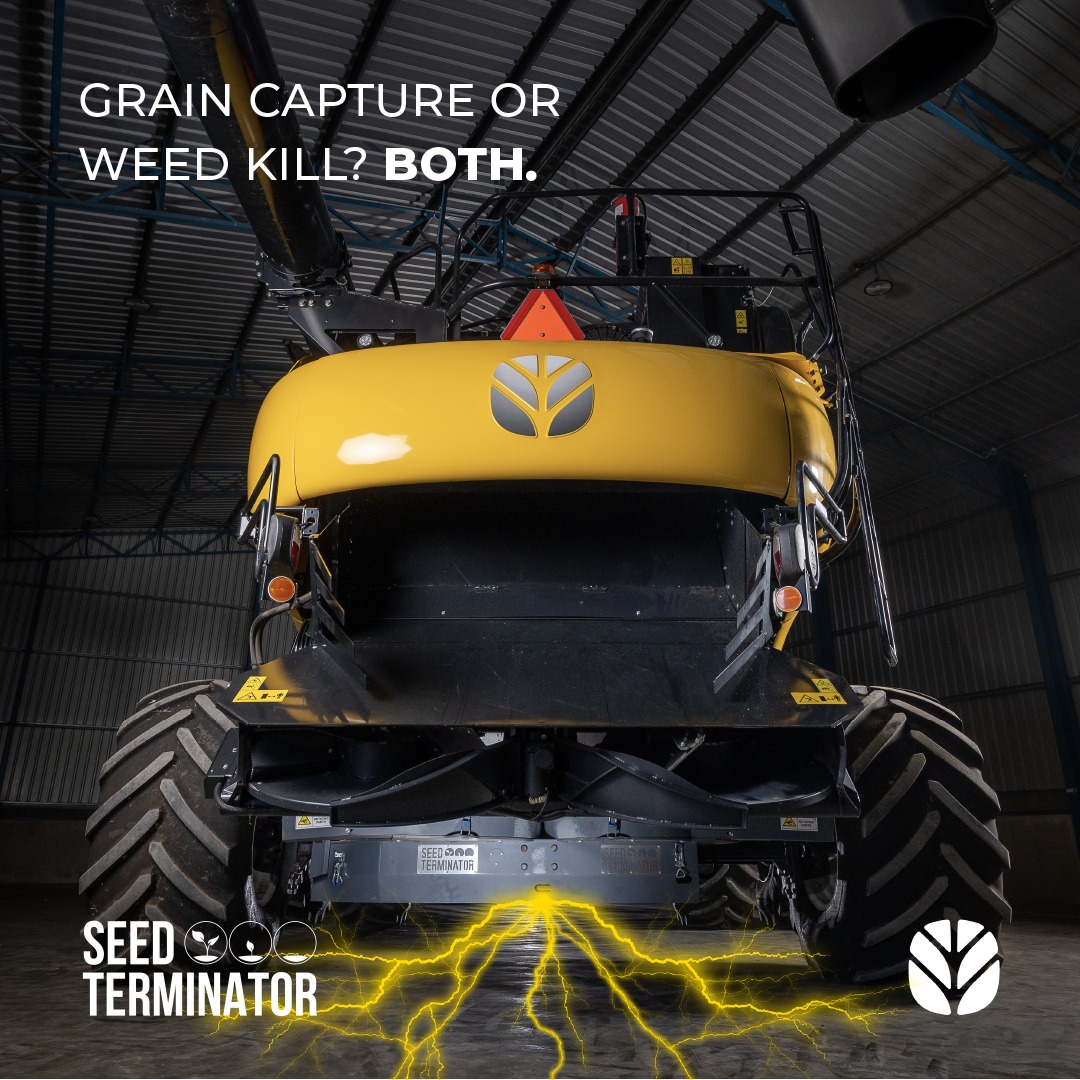 CurtisSaleSrvc's tweet image. We’re making Australian made harvest weed control more integrated than ever before with Seed Terminator 
Contact us today for more information to tackle your weeds this harvest.
#SeedTerminator #harvest23 
#curtisnewholland #newhollandagriculture
linktr.ee/curtisnewholla…
