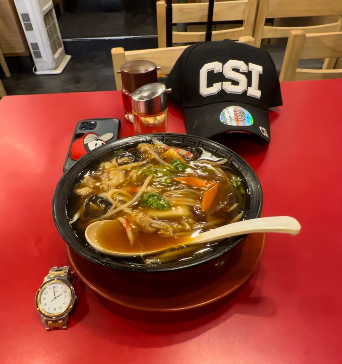 新大久保　一番館で　広東麺を　食べました　　　😊💕

とても　美味しかったです　　🍀✈️