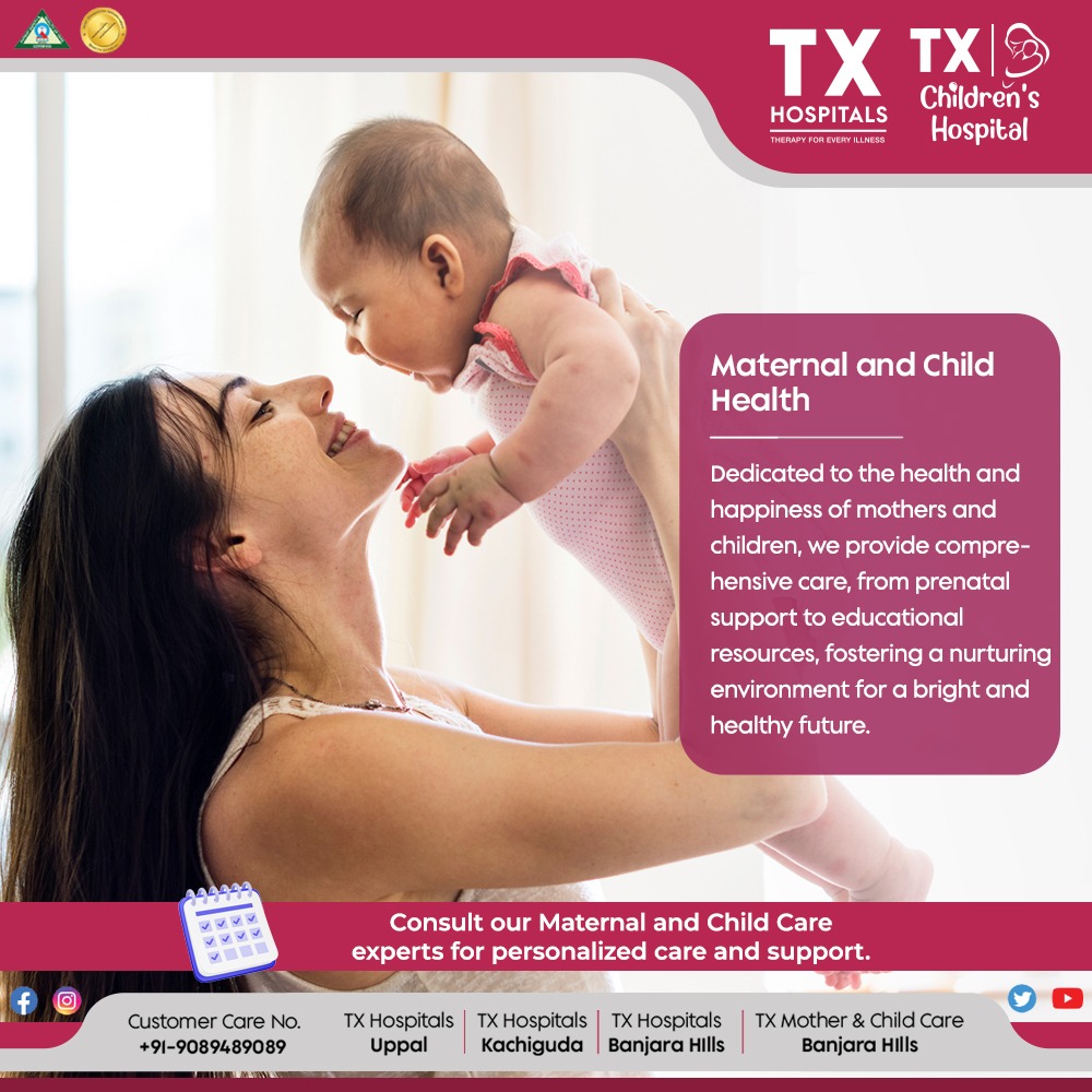 Supporting moms & kids for a healthy future 🤰👶. Consult our experts for personalized maternal and child care. Book Now: txhospitals.in/specialities/m… Call Now: 9089489089 #MaternityCare #ChildHealth