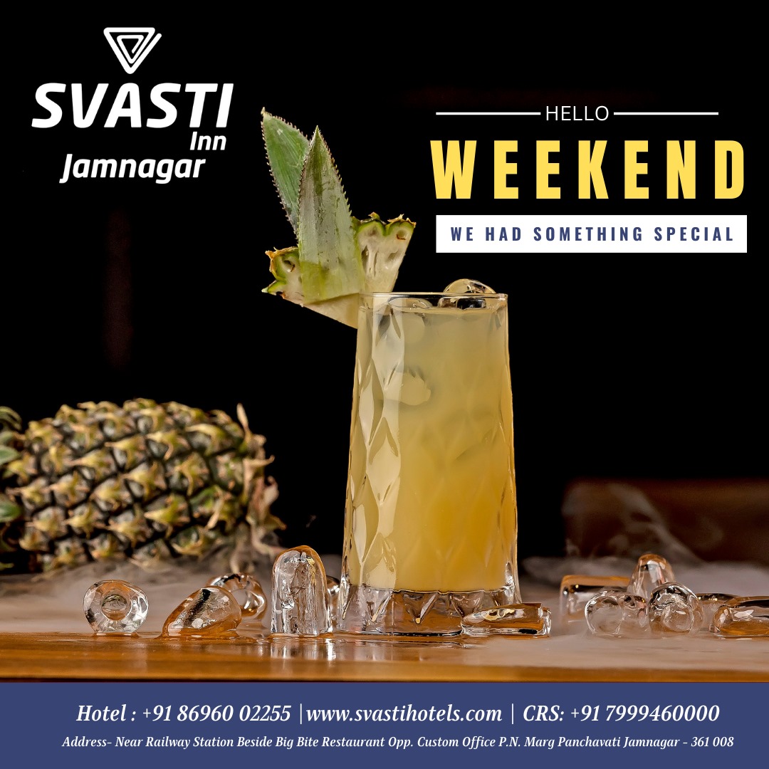 Hello weekend! We've got something special just for you. 

Come on over and let's make it memorable together! 🎉

#svastihotels #Resorts #Jamnagar  #WeekendVibes #SpecialMoments #food #foodporn #foodie #instafood #yummy  #SomethingSpecial #SipOn