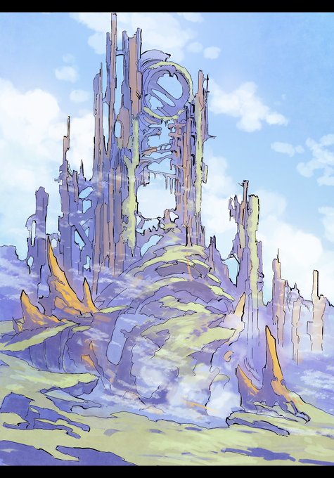 「fantasy landscape」 illustration images(Latest)