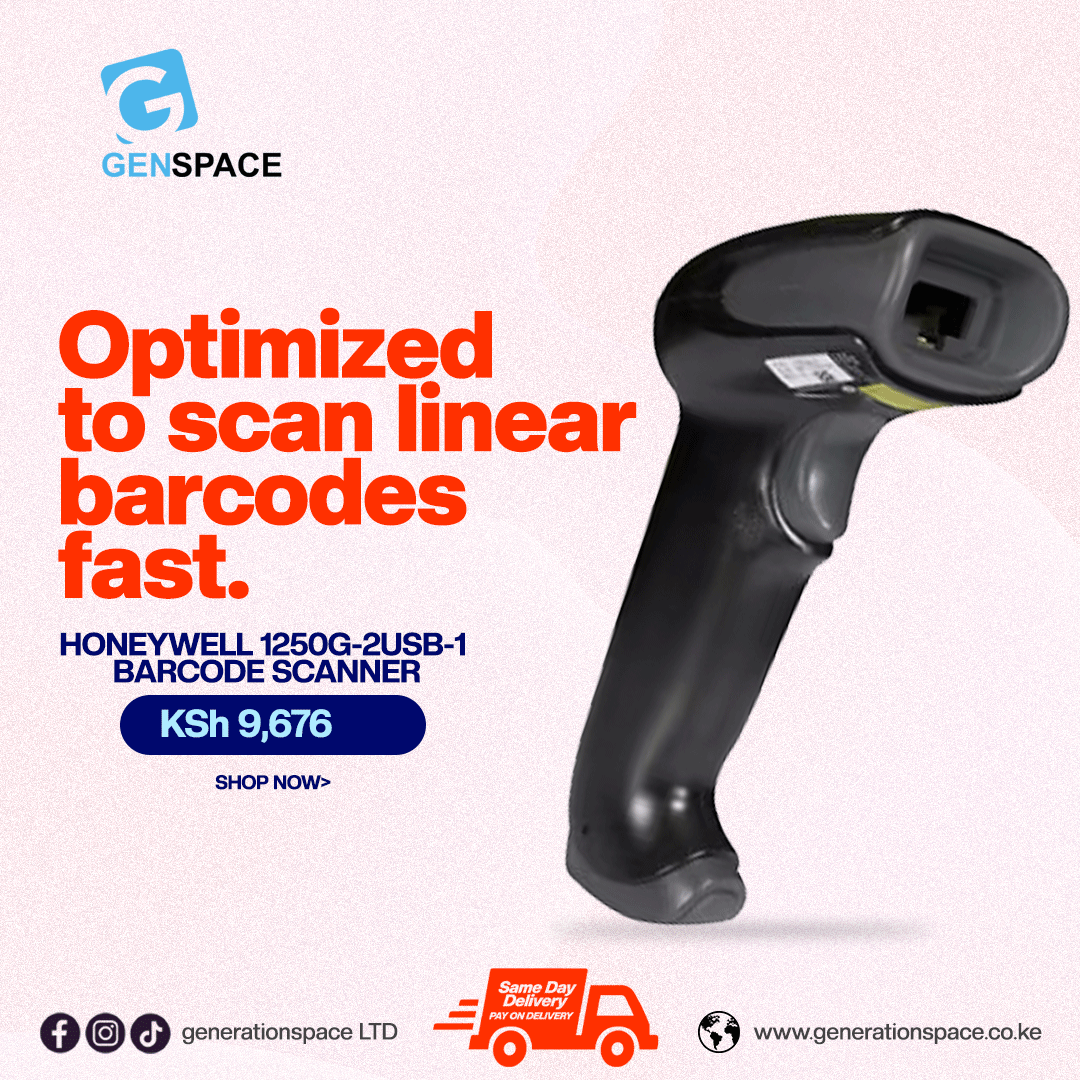 This barcode scanner aggressively reads linear barcodes up to 58.4 cm (23 in) away, making the job more comfortable and productive for your team. #scanners  #barcodescanner #honeywell #governorsakaja #bomet #MaureenAtieno  #genspace
