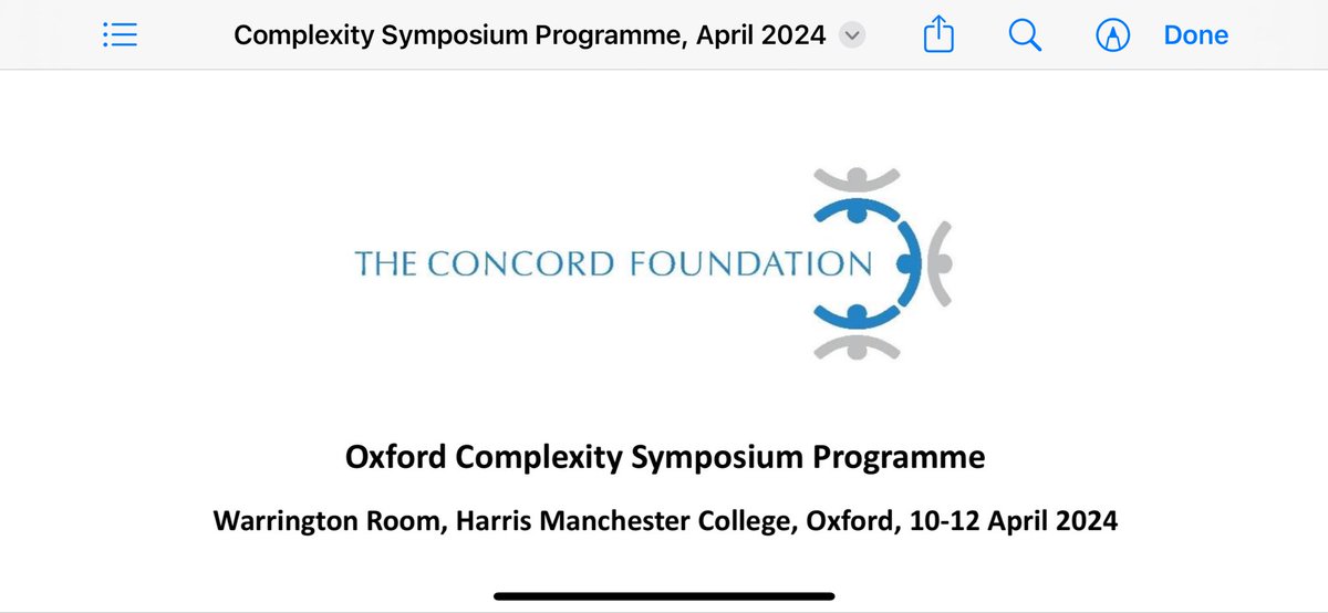 How does #complexity science helps us to understand &amp; influence socio-ecological systems affected by #conflict, and inform more effective interventions to sustain #peace Stimulating exchanges at the Oxford Complexity Symposium convened by <a href="/AlderdiceLord/">John, Lord Alderdice</a>