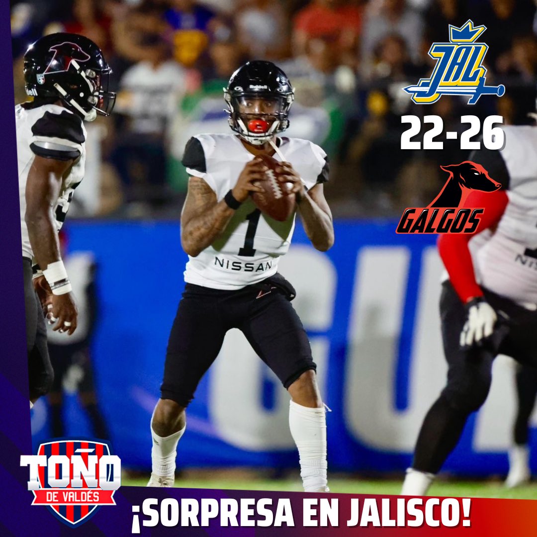 Galgos viene de atrás y derrota a Reyes. 🏈 El equipo de la frontera llegó a estar perdiendo 19-0 en el primer cuarto. Sin embargo lograron remontar en Guadalajara para obtener su primera victoria del año. Ambos equipos ahora se colocan con marca de 1-5 en la campaña. 🚨