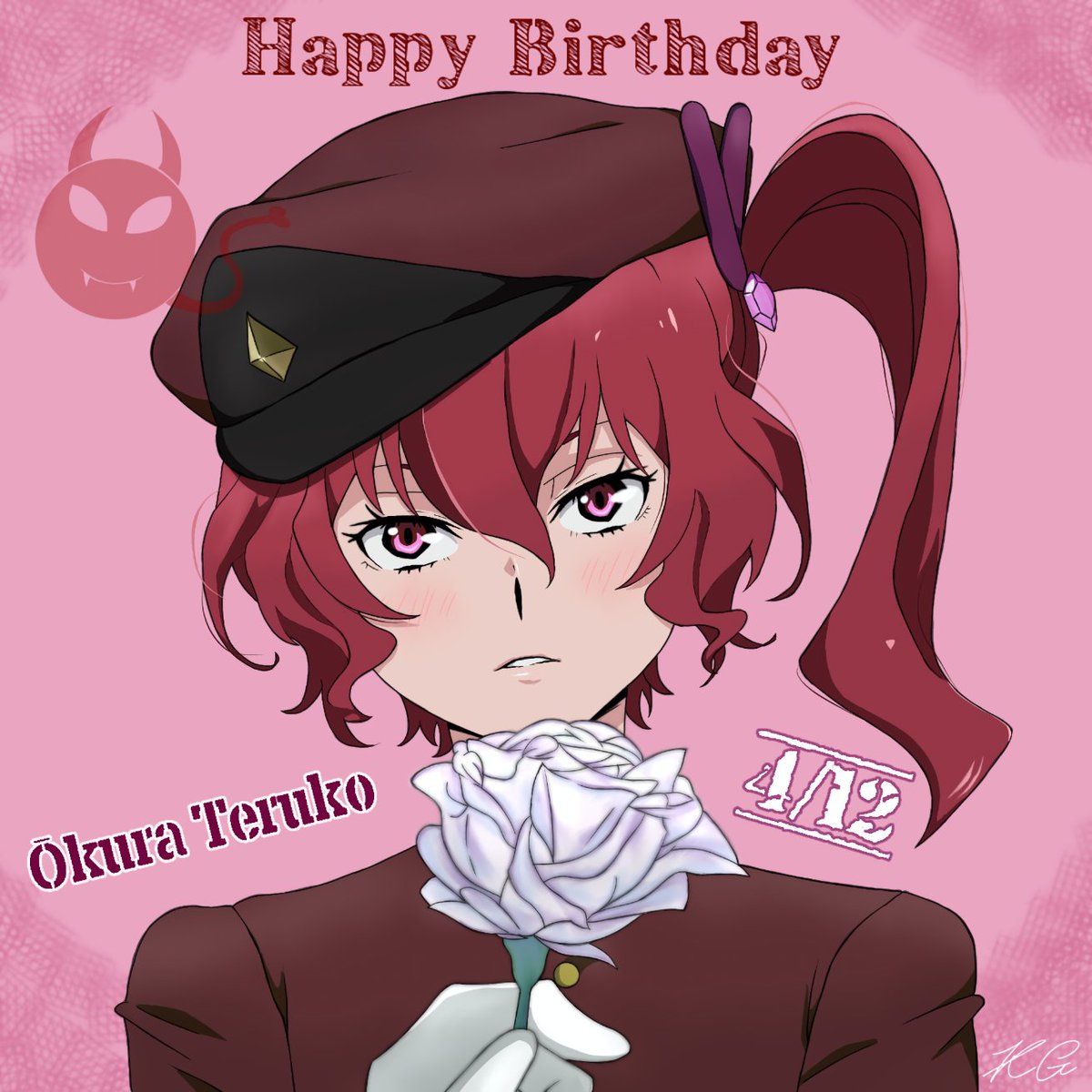It's April 12th and I made this drawing to celebrate Teruko's birthday!

#anime #bungoustraydogs #bsd #terukookura #okurateruko #teruko #okura #bsdteruko #bsdokura #terukobsd #okurabsd #bsdfanart #fanart #bungoustraydogsfanart #birthdayanime #birthday