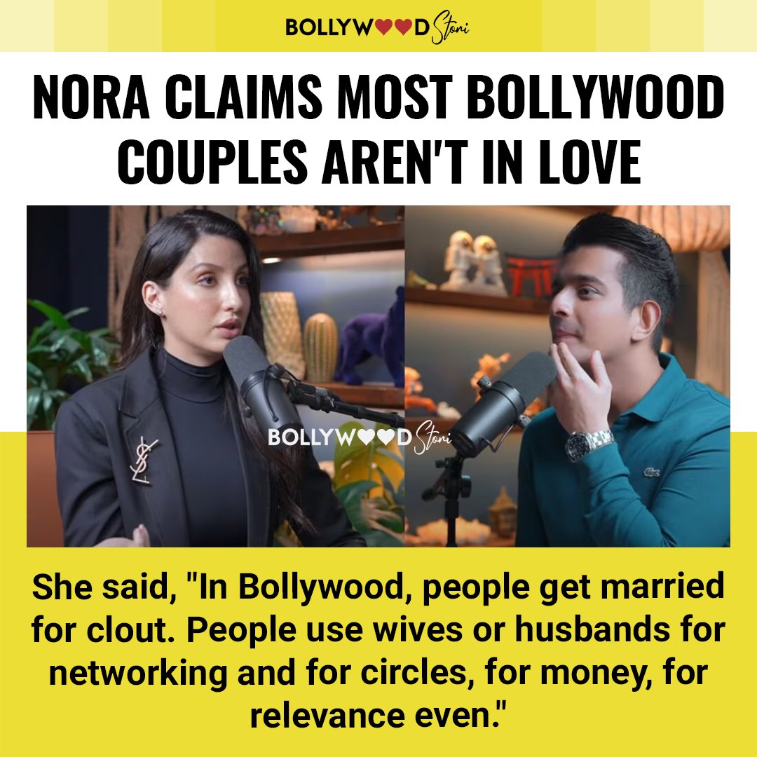 Celebrities are 'calculative'; they mix work and personal life and therefore feel 'depressed and suicidal' - #NoraFatehi

Follow @bollywoodstori 😎
.
.
#bollywoodstori #bollywoodcouple #bollywoodcelebrity  #bollywoodactress #norafatehifans #bollywoodstar  #depression