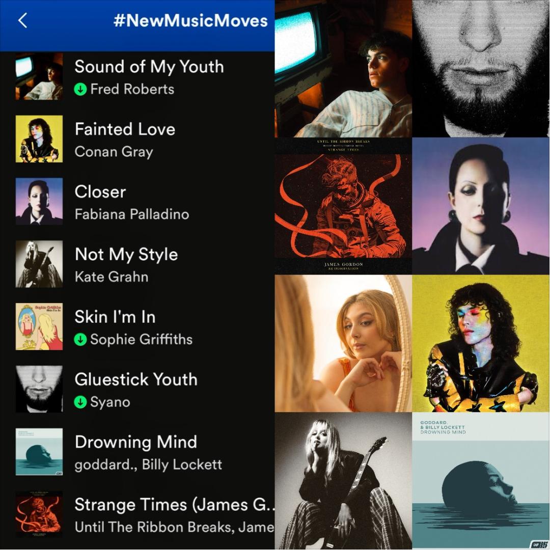 Music that hits that sweet spot of your mind and body. It's all on the #newmusicmoves playlist! Spotify: bit.ly/NMMforSpotify Featuring @fredroberts55 @UTRB @kate_grahn @fabipalladino @conangray @billylockett #goddard @sophiegsinger #Syano @verotruesocial