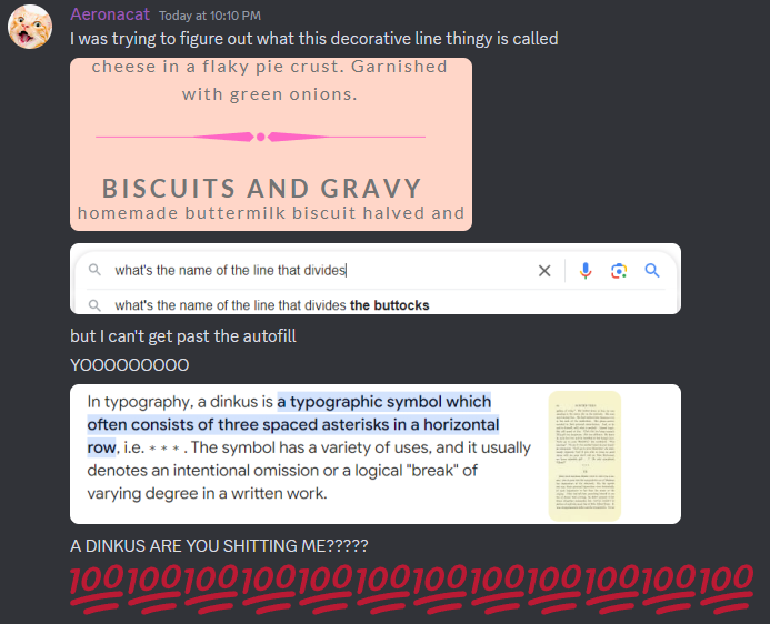aeronacat's tweet photo. An absolute JOURNEY my dudes you don't even know the elation I felt upon learning this nugget WOW https://t.co/XbrGVV4VJ5