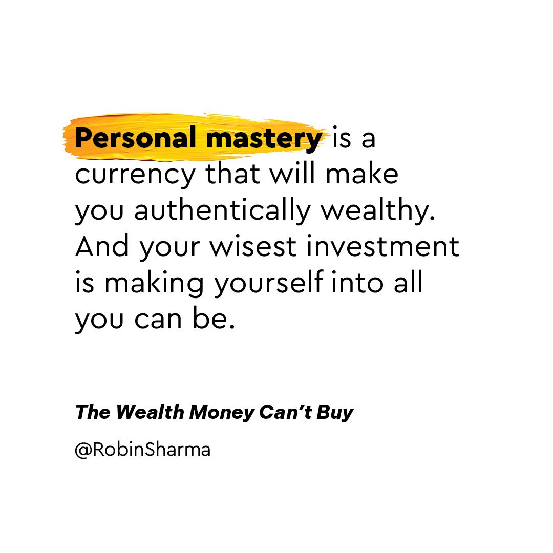 No investment delivers a greater return than investing in making yourself a wiser, stronger, and amazing you. My new book “The Wealth Money Can’t Buy” is full of fresh ideas and tools that will cause quantum leaps in your positivity, productivity, and happiness.